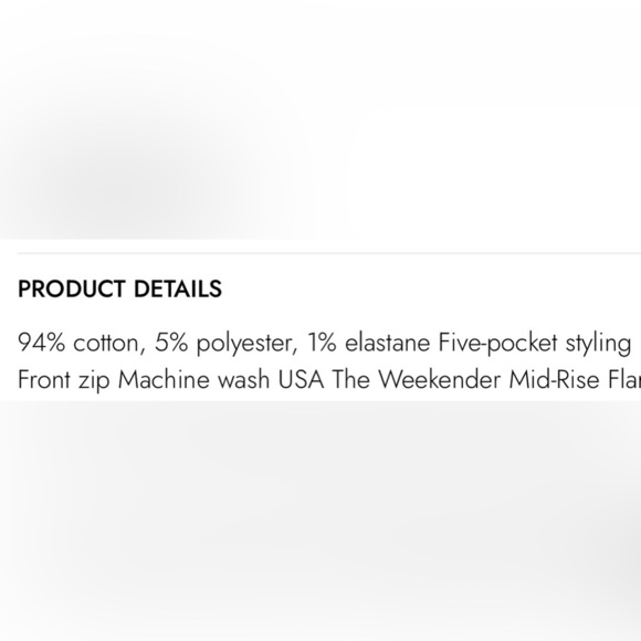 MOTHER The Weekender Fray Size 32 NWT - Picture 13 of 13